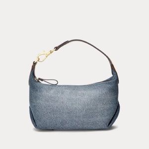 Ralph Lauren Denim Small Kassie Convertible Bag